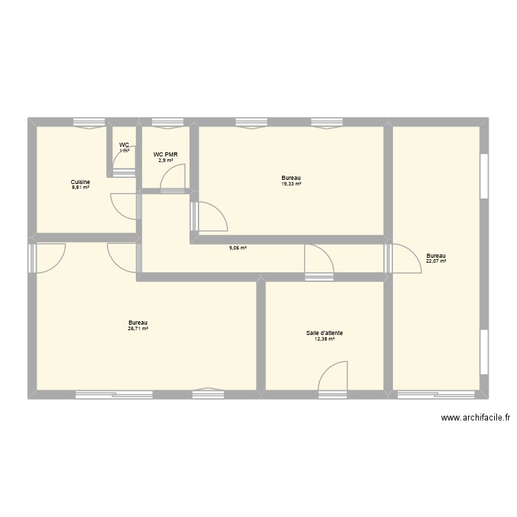 Maison Franquevillette Verte Projeté plus grand. Plan de 8 pièces et 102 m2