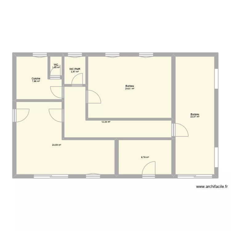 Maison Franquevillette Verte Projet&eacute; plus grand. Plan de 8 pièces et 104 m²