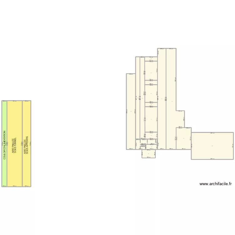 batiments agricole banou. Plan de 