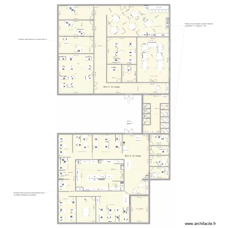 cube 6 (1er etage). Plan de cube 6 (1er etage). Plan de