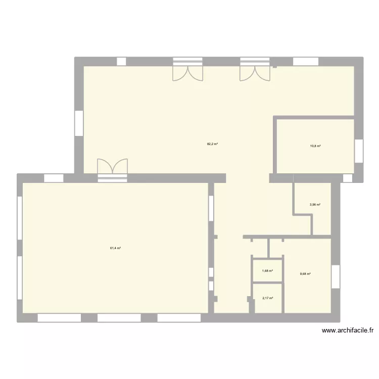 MDS RDC. Plan de 7 Pièces et 172 m² MDS RDC. Plan de 7 Pièces et 172 m²