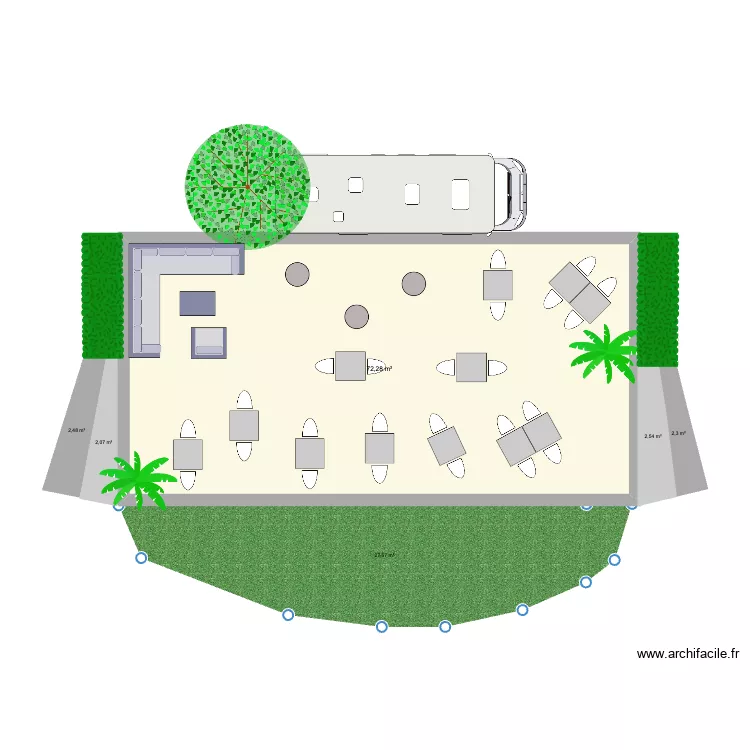 implantation terrasse. Plan de implantation terrasse. Plan de