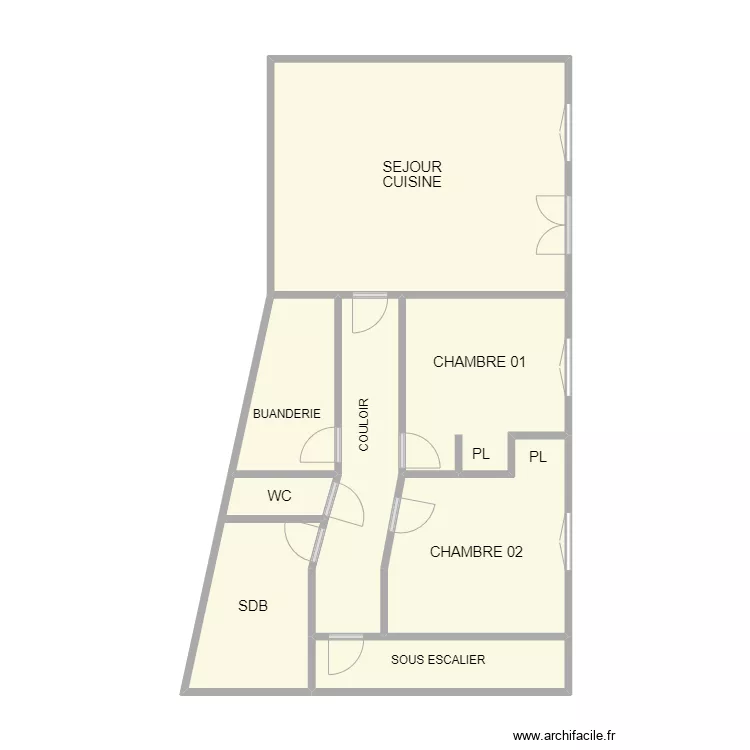 APPARTEMENT 7 AIMARGUES. Plan de 