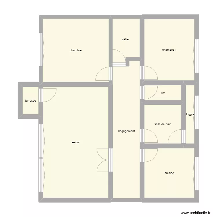 APPARTEMENT ANNEXION 6. Plan de 