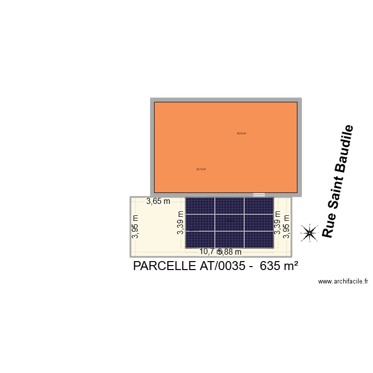 Pergo Dépalle. Plan de 4 pièces et 97 m2