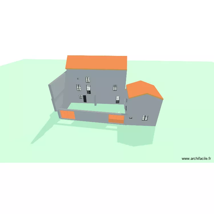 plan de base. Plan de 15  et 332 m²