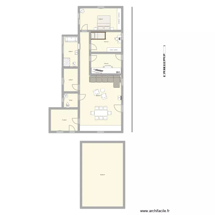 feteira. Plan de 9 Pièces et 173 m² feteira. Plan de 9 Pièces et 173 m²
