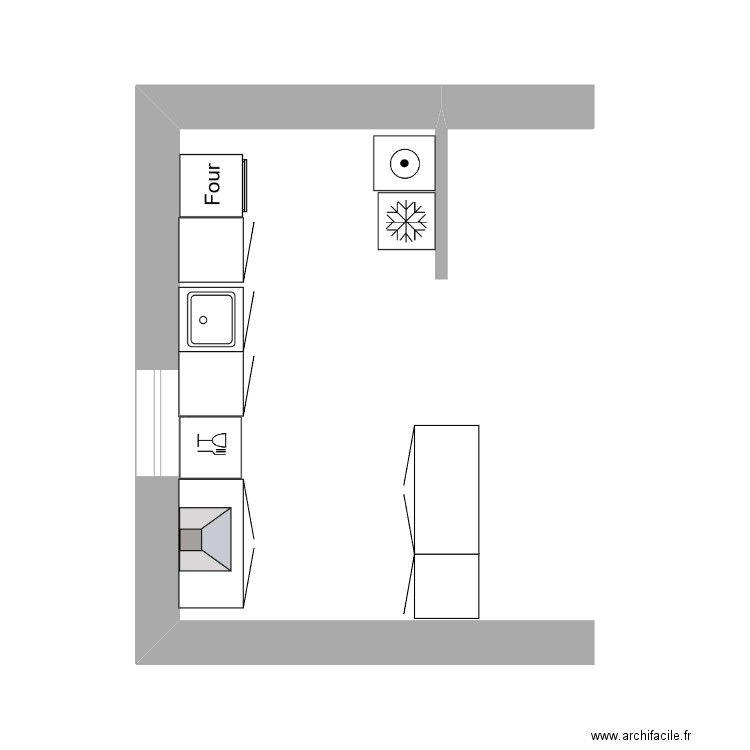 cuisine moelan. Plan de 0 pièce et 0 m2