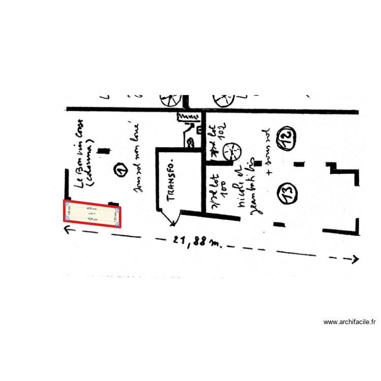 plan lacave. Plan de 0 pièce et 0 m2