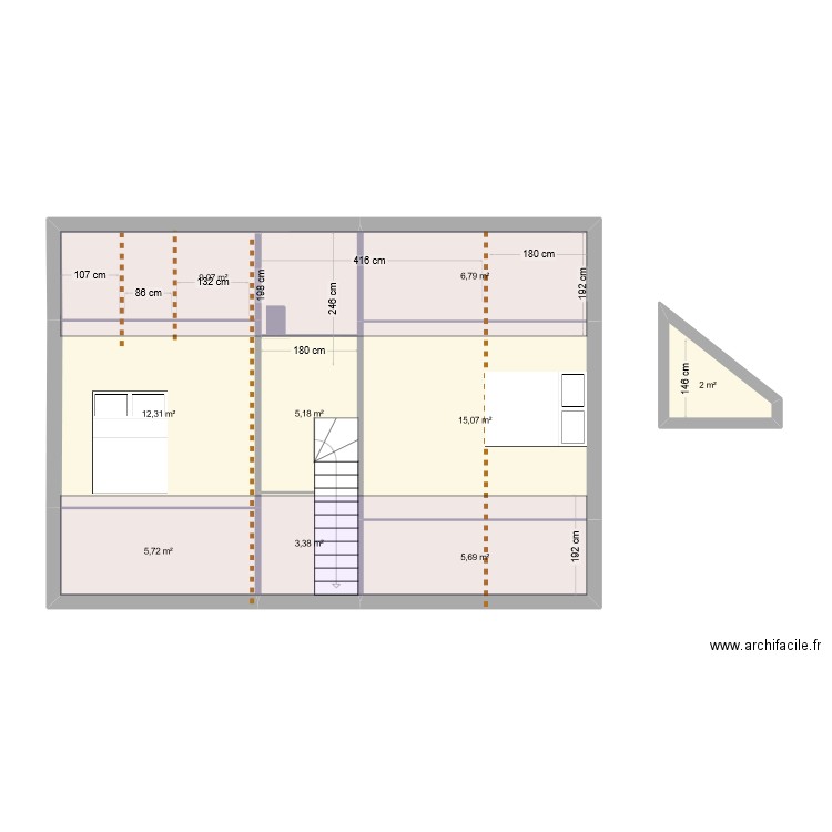 grenier 2. Plan de 0 pièce et 0 m2