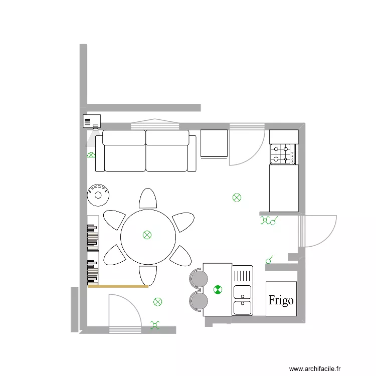 piece principale. Plan de 