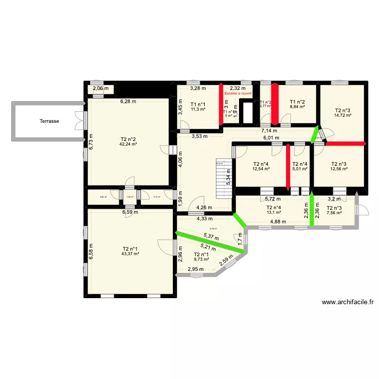 Port Meslet. Plan de 