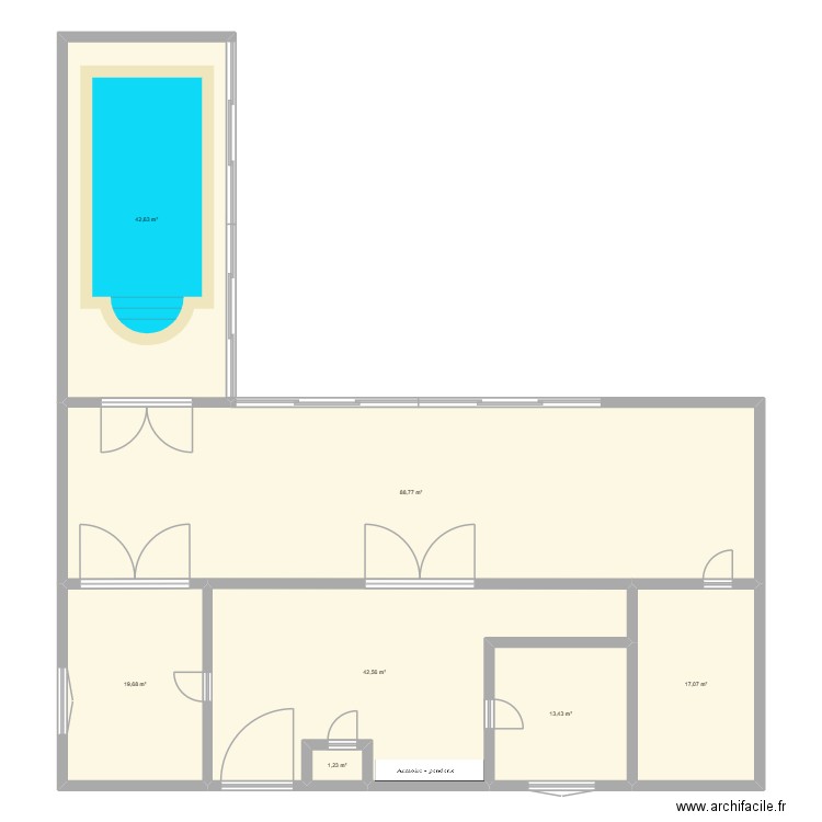 Maison Ressaix reno 2. Plan de 7 pièces et 225 m2
