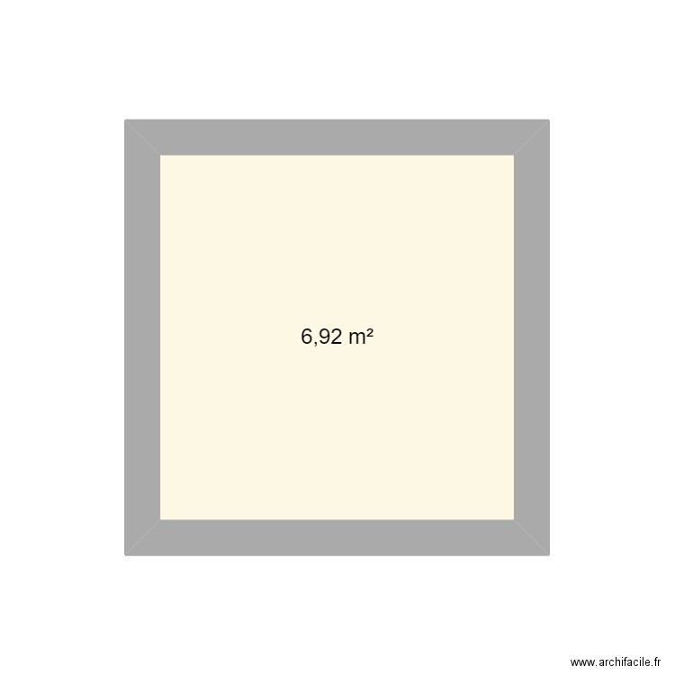 ERER. Plan de 1 pièce et 7 m2