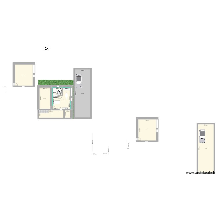 Bouvot V2. Plan de 12 pièces et 226 m2