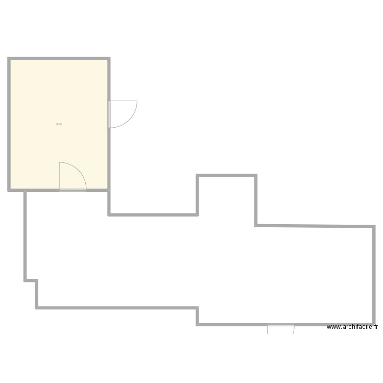 laverie. Plan de 1 pièce et 157 m2
