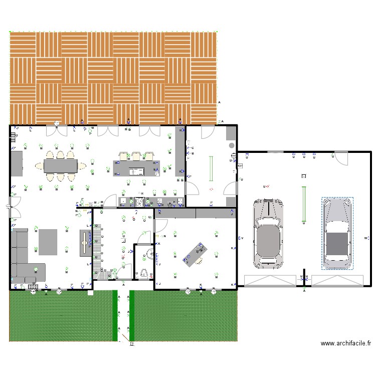 rdc projet. Plan de 0 pièce et 0 m2