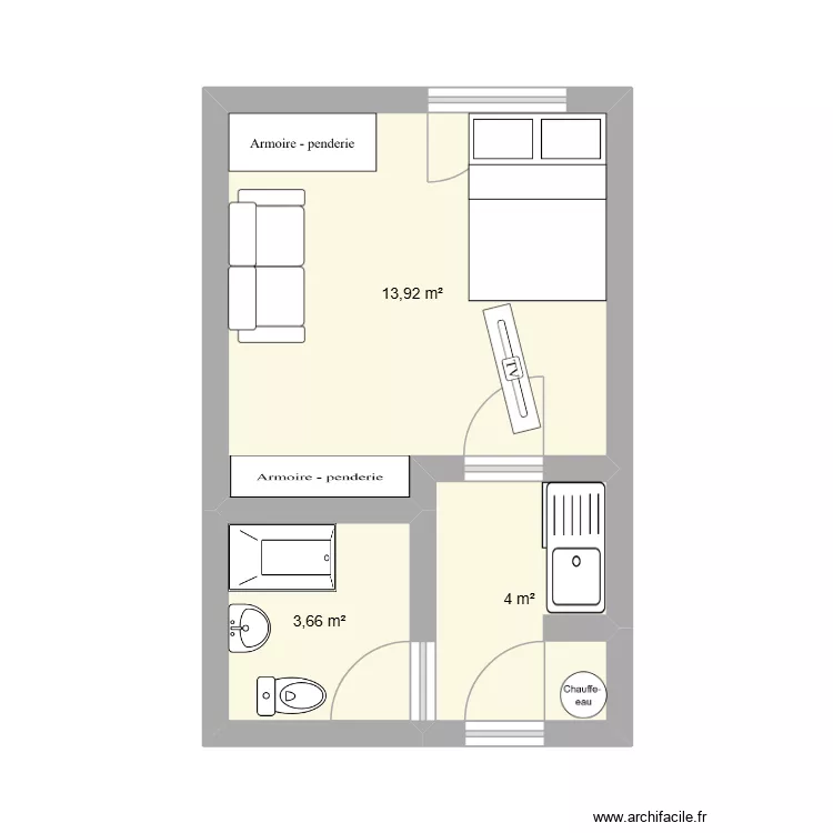 Plan CAMARa 2025-65. Plan de 3 et 22 m² Plan CAMARa 2025-65. Plan de 3 et 22 m²