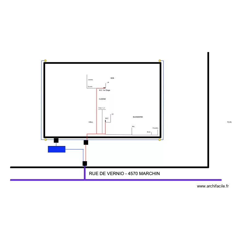 vernis. Plan de 1 et 76 m² vernis. Plan de 1 et 76 m²