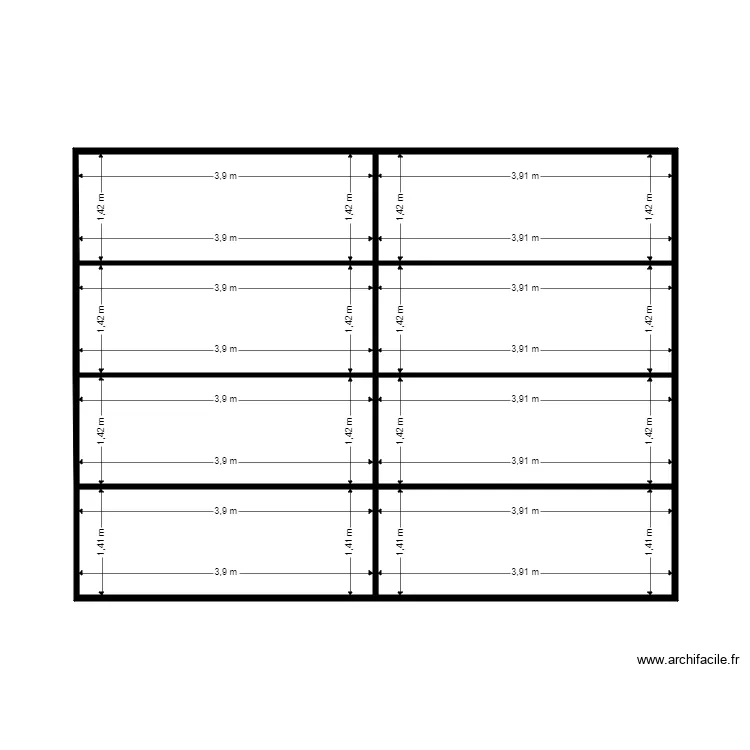 carport Dan toiture. Plan de 