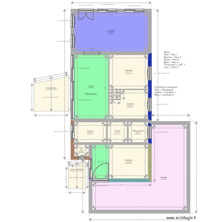 ML24001131. Plan de 12 pièces et 143 m2