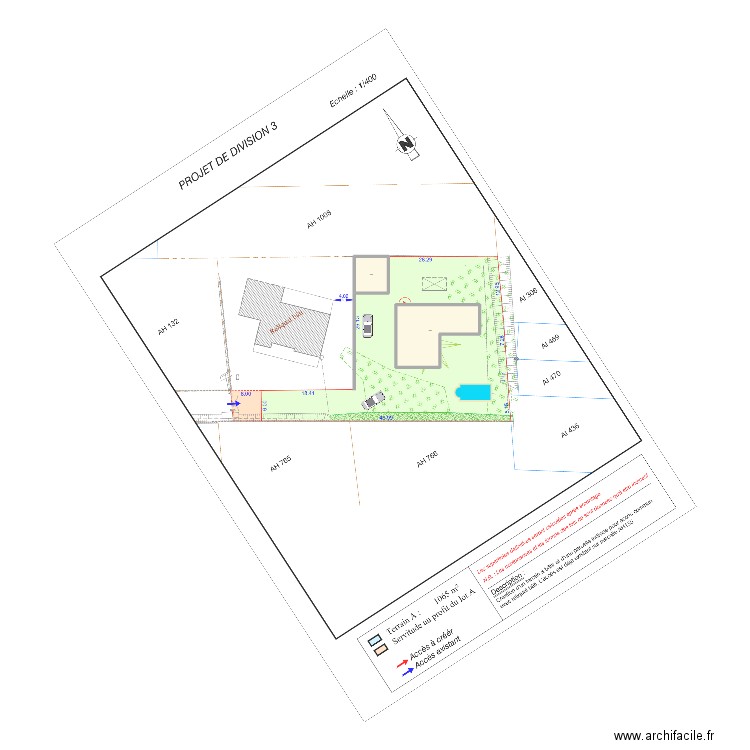 SLVT. Plan de 2 pièces et 192 m2