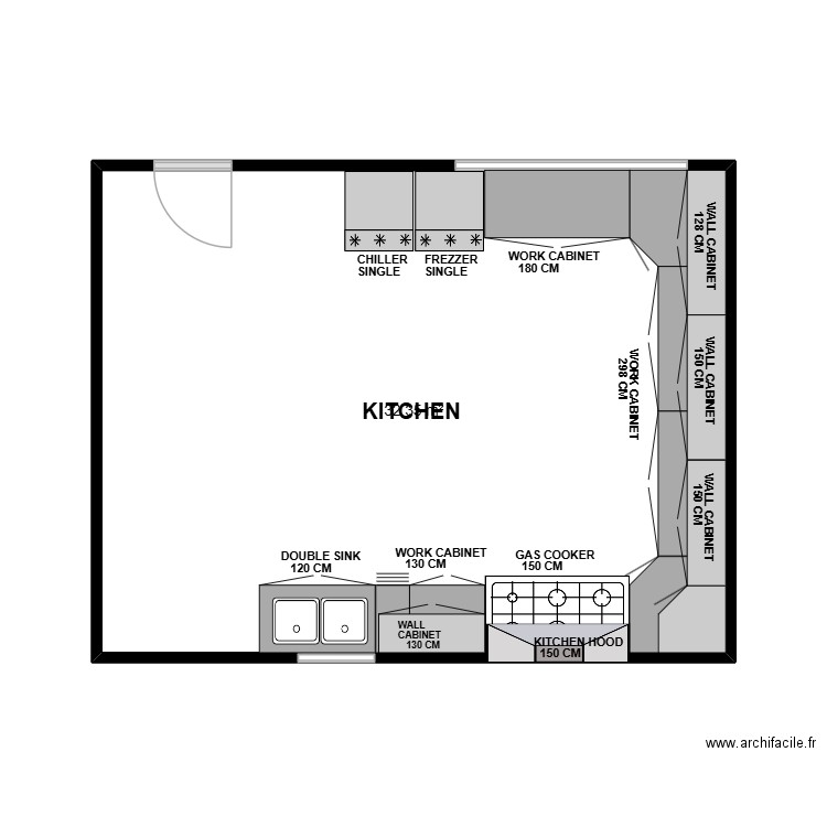 PLAN HOME. Plan de 1 pièce et 32 m2