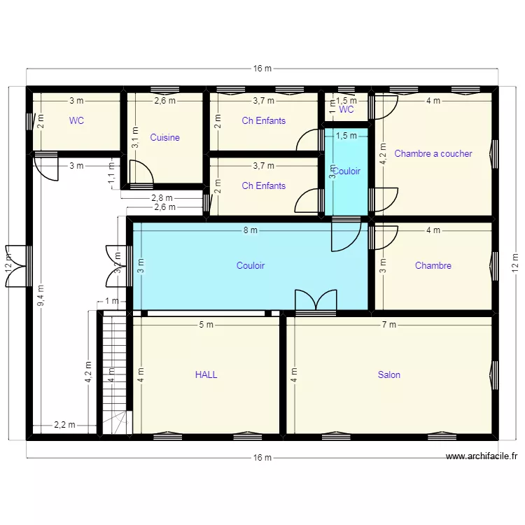 PLAN16X12 Client 28 58 96 60. Plan de 