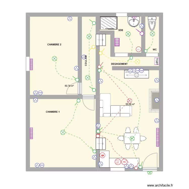 Plan Saint germain en Nuelle. Plan de 