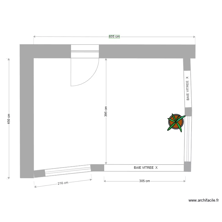 detente JARDIN. Plan de 
