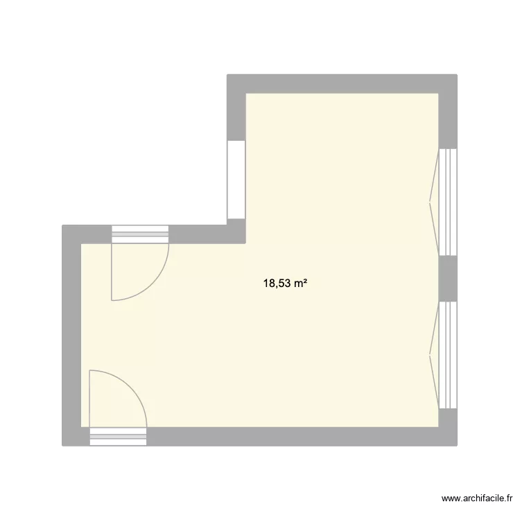 salooon2. Plan de 1 et 19 m² salooon2. Plan de 1 et 19 m²