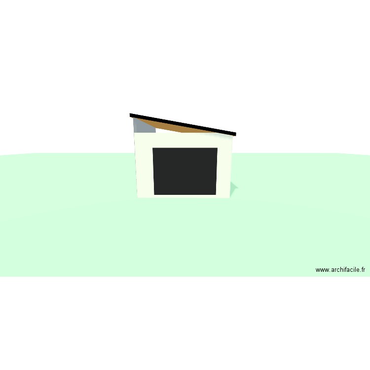 GARAGAE PONT. Plan de 1 pièce et 44 m2