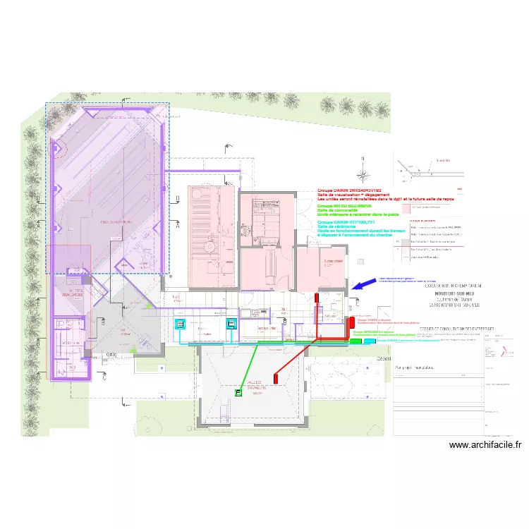 MONTFORT SUR MEU. Plan de 
