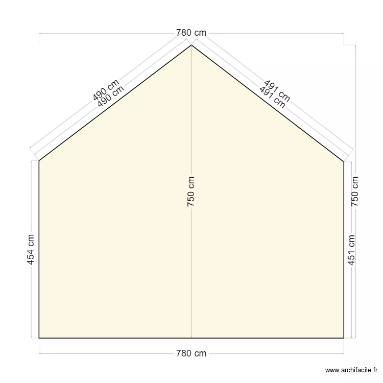 PLAN DE COUPE NORD. Plan de 