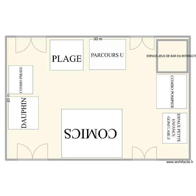 MONTCEAU 1. Plan de 2 pièces et 624 m²