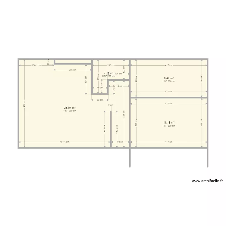 foncia 75 garibaldi . Plan de 