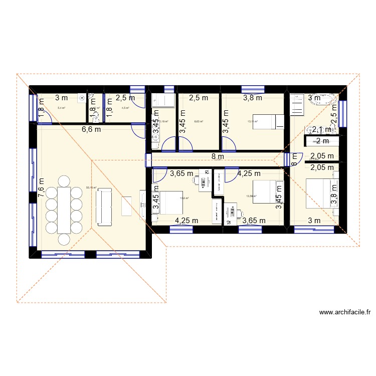 Construction_maison_famill. Plan de 0 pièce et 0 m2