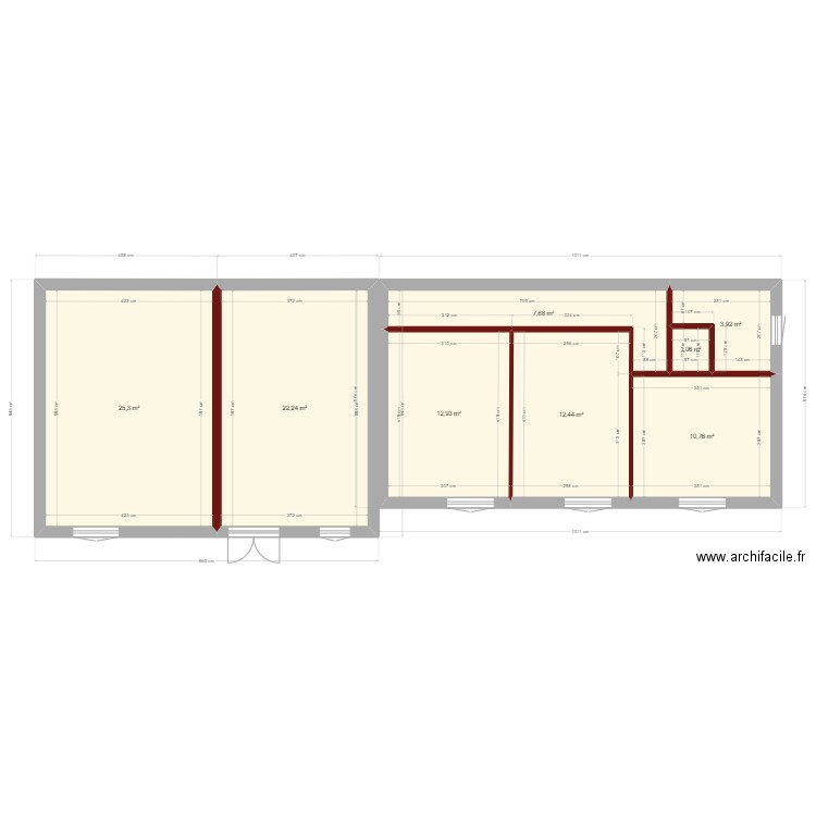 anais st martin. Plan de 8 pièces et 96 m2