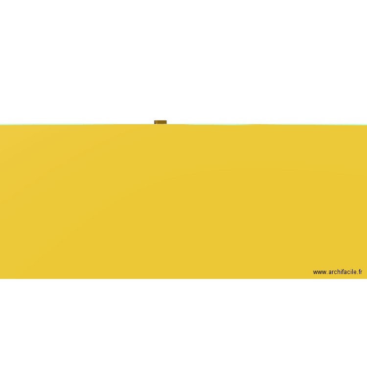 chalet. Plan de 2 pièces et 35 m2