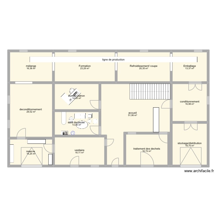 atelier. Plan de 0 pièce et 0 m2