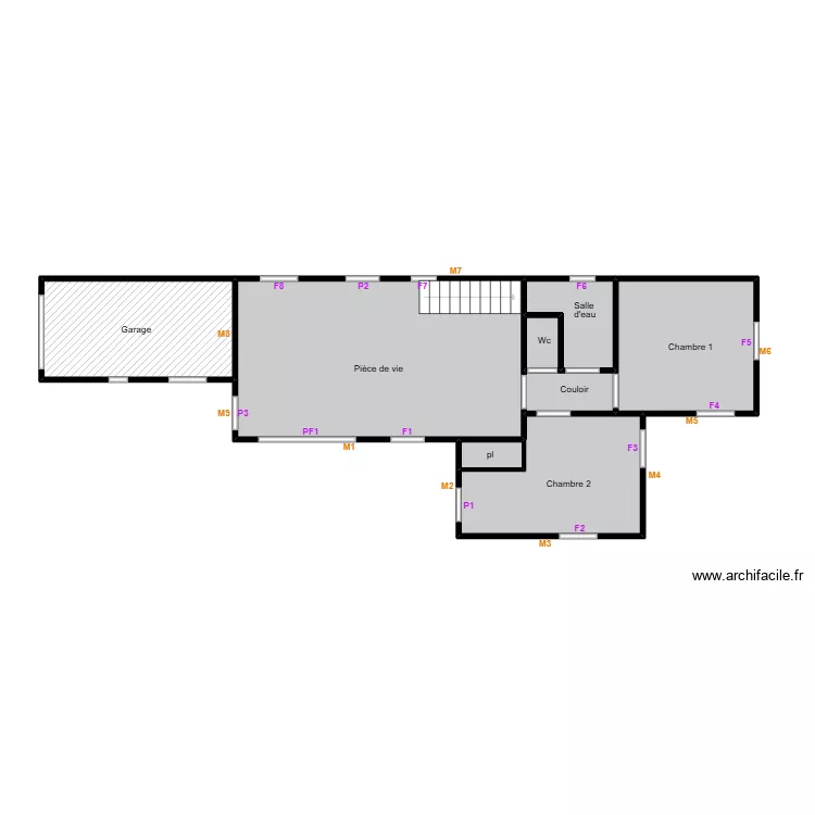 Lebret audit. Plan de 8 et 66 m² Lebret audit. Plan de 8 et 66 m²