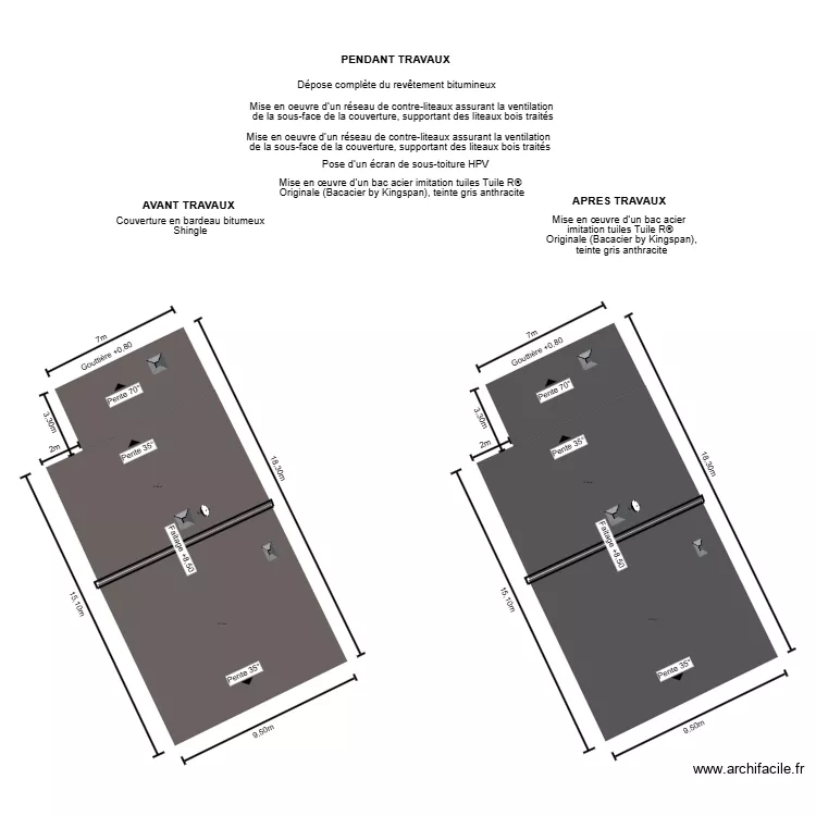 dp04 VERMOREL toiture. Plan de 
