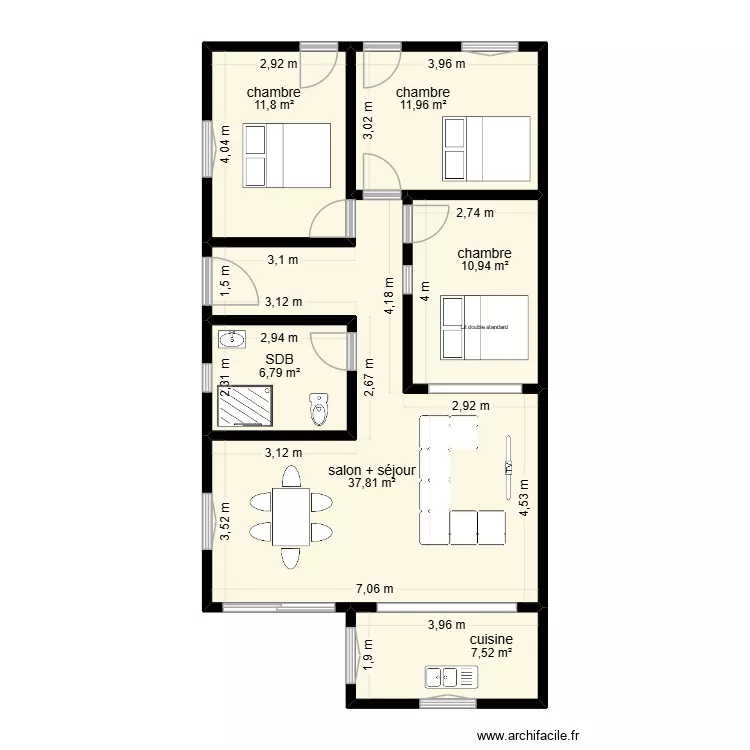 villa amazias. Plan de 