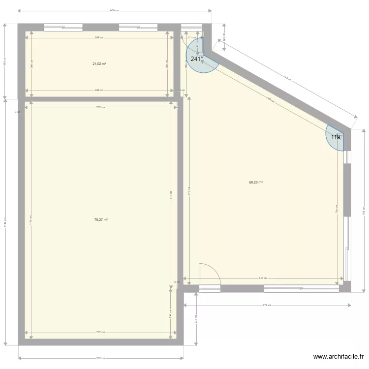 MAISON. Plan de 3 et 169 m² MAISON. Plan de 3 et 169 m²
