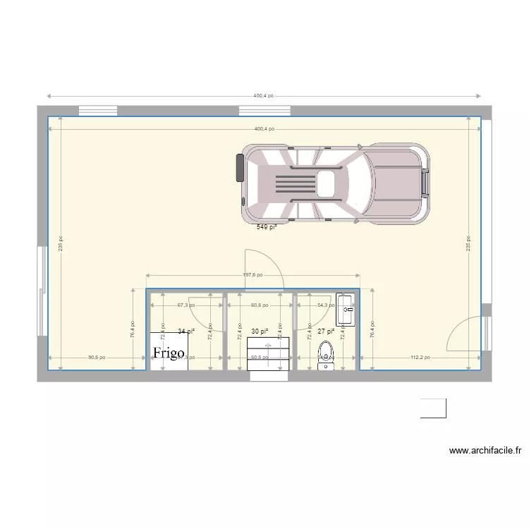 Plan Garage 11.1 meubler. Plan de 