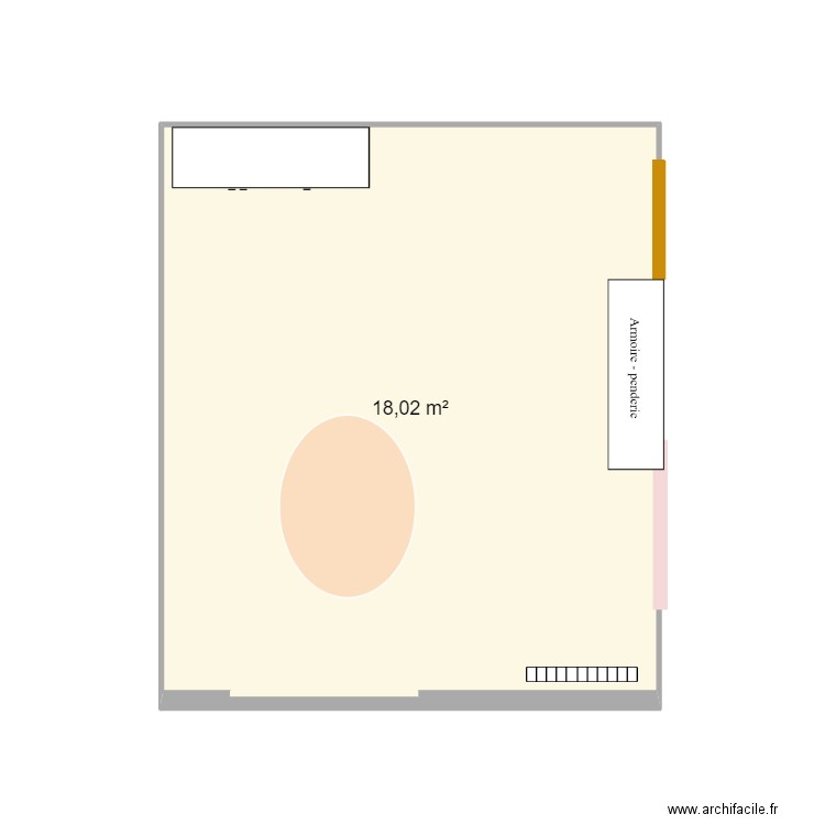 Salle a manger_Eckbo. Plan de 1 pièce et 18 m2