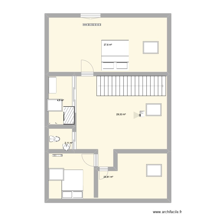ETAGE. Plan de 0 pièce et 0 m2
