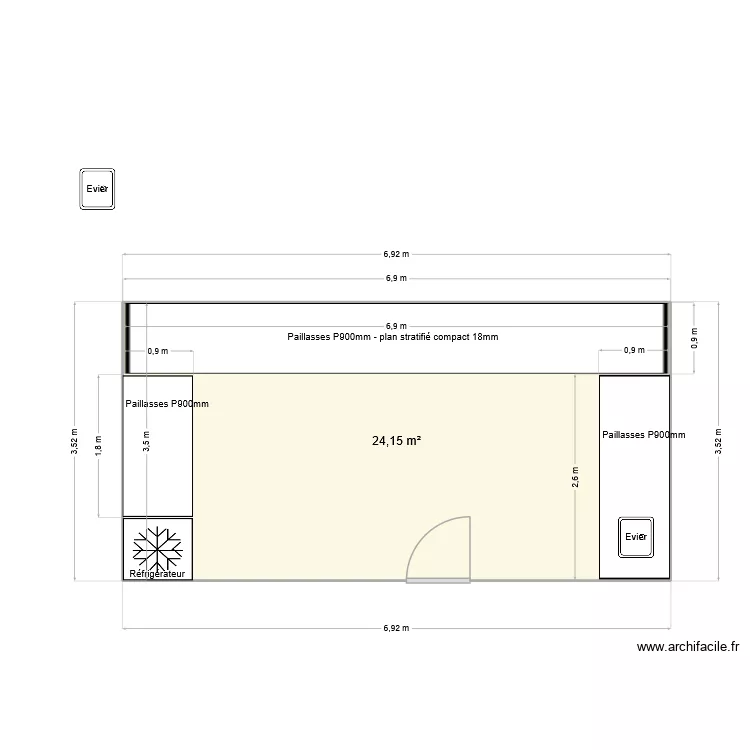 ST Crolles Projet3. Plan de 1 et 24 m² ST Crolles Projet3. Plan de 1 et 24 m²
