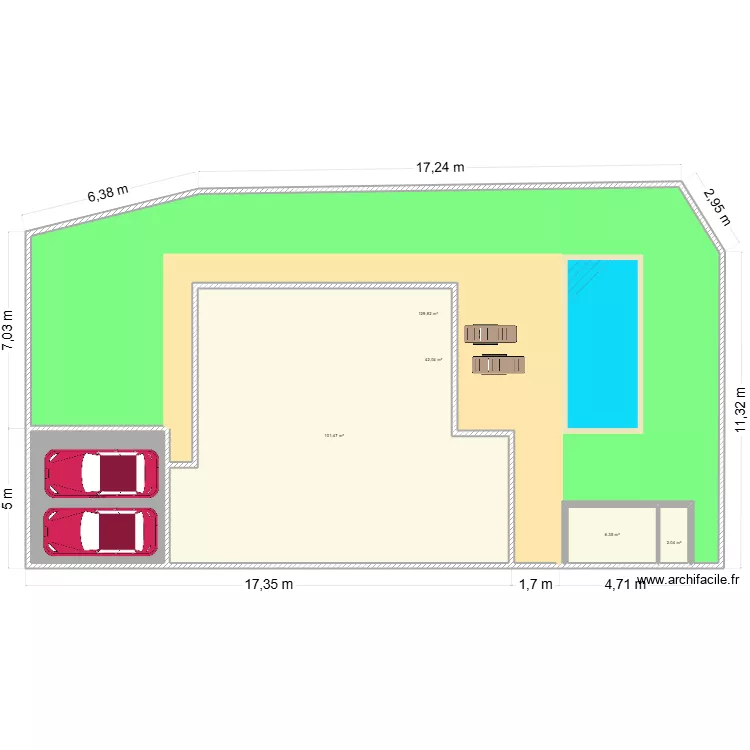 plan exterieur nabil. Plan de 