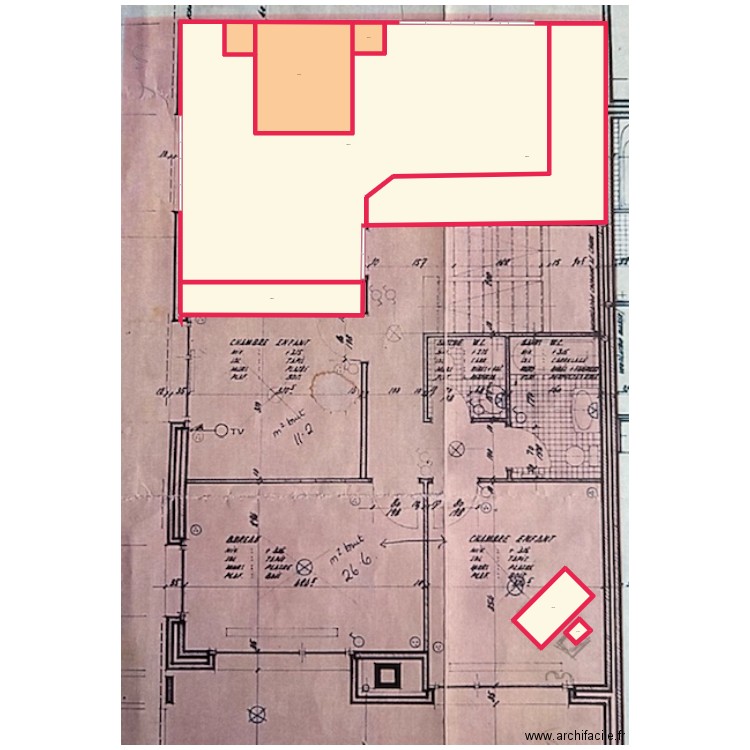 Robert Jean 1er. Plan de 7 pièces et -604 m2